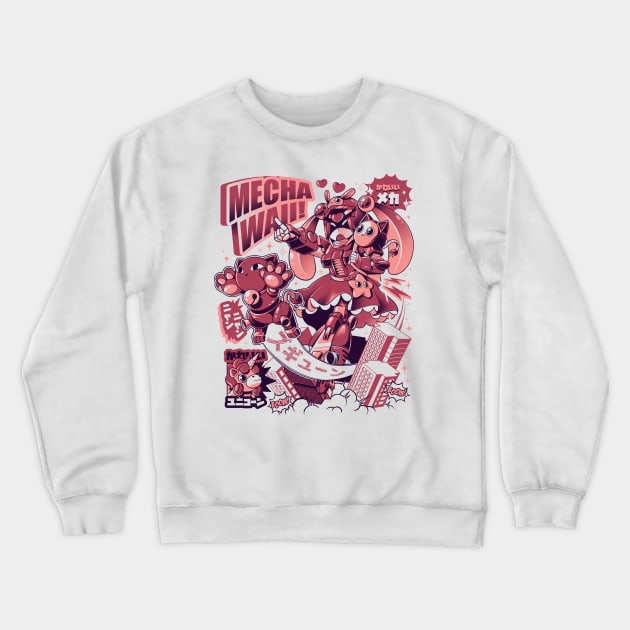 MECHAWAII Crewneck Sweatshirt by Ilustrata